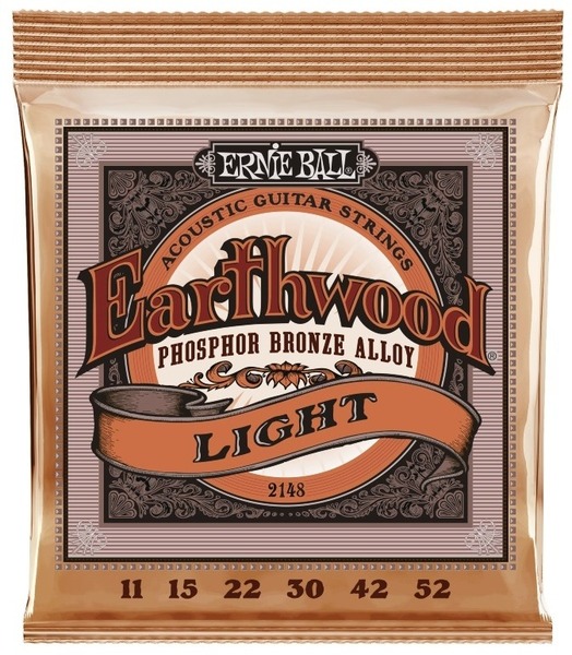 Ernie Ball 2148 Earthwood Phosphor Bronze Light 11-52