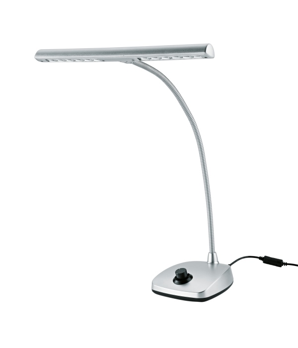 Klaverlampe med LED fra K&M - silver