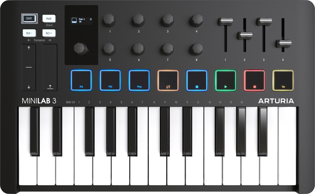 ARTURIA MiniLab 3 BK (Sort)
