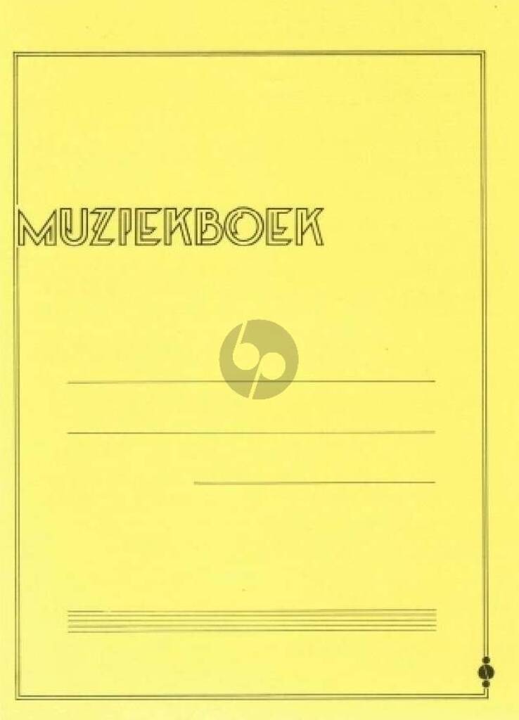 Muziekschrift 12 Balks ( Geel )