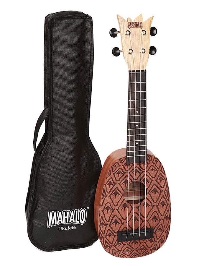 Mahalo Designer Series Soprano Ukulele - Pineapple Med taske