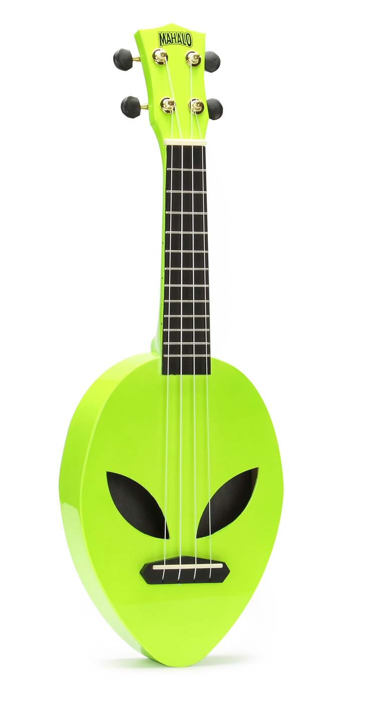 Mahalo Creative Series Soprano Uke - Alien (Neon Green) Med taske