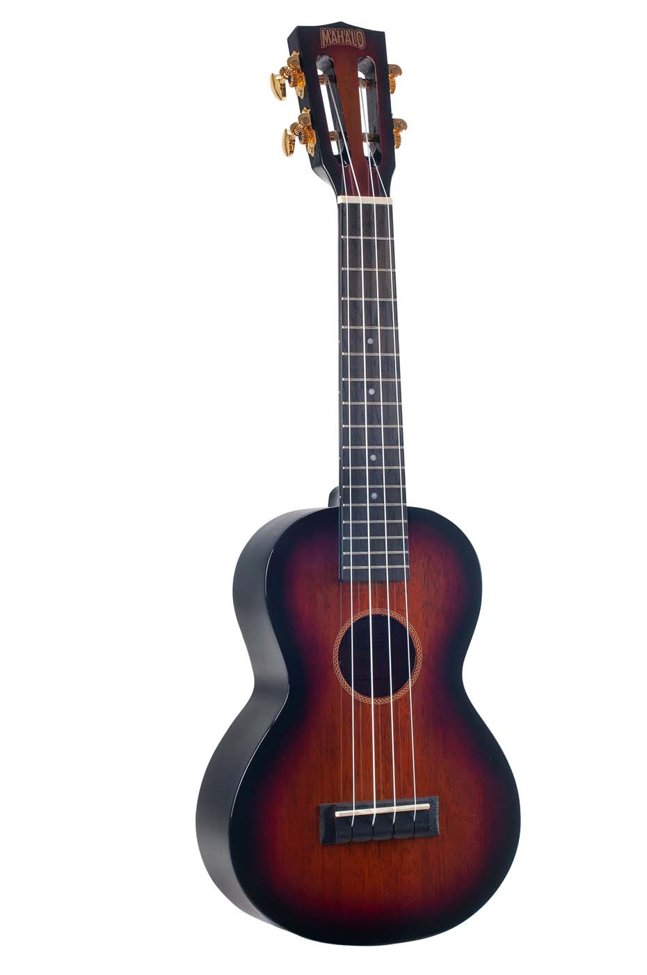 Mahalo Java Series Concert Ukulele - 3 Tone Sunburst Med taske
