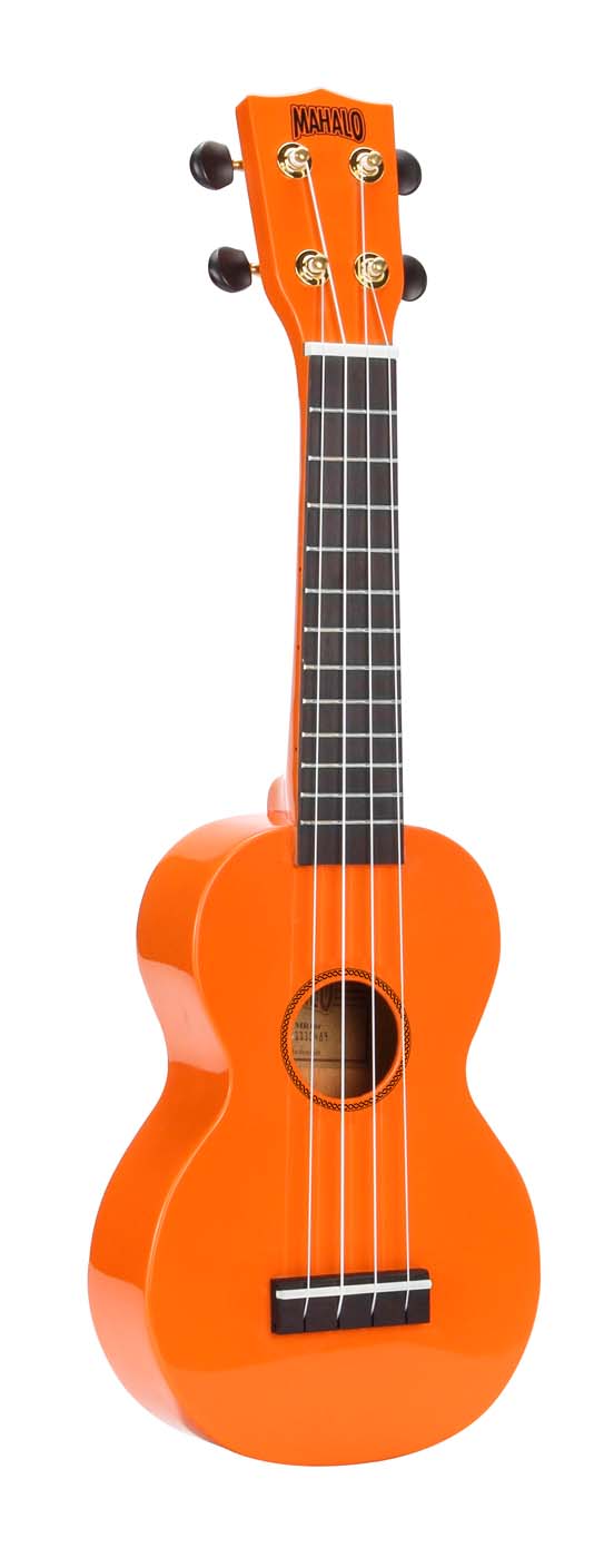 Mahalo Rainbow Series Soprano Ukulele - Orange Med taske