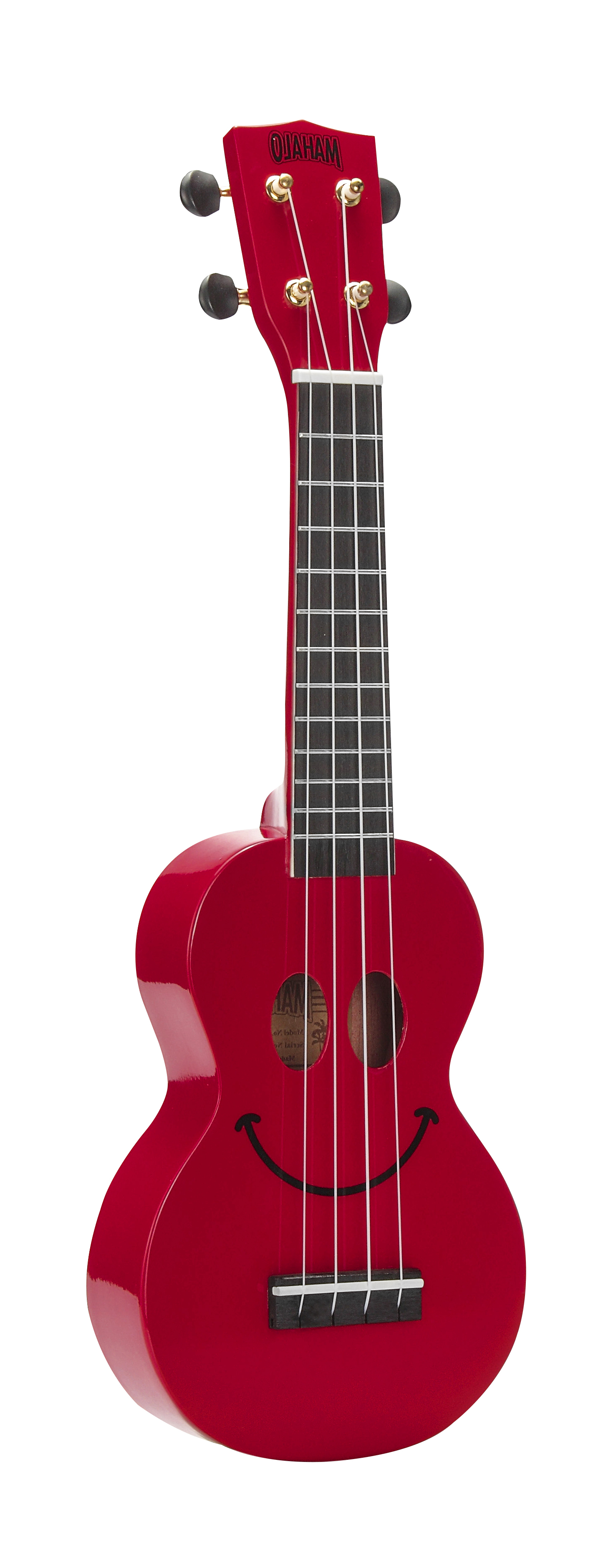 Mahalo Mahalo Smiley Series Soprano Ukulele - Rød Med taske