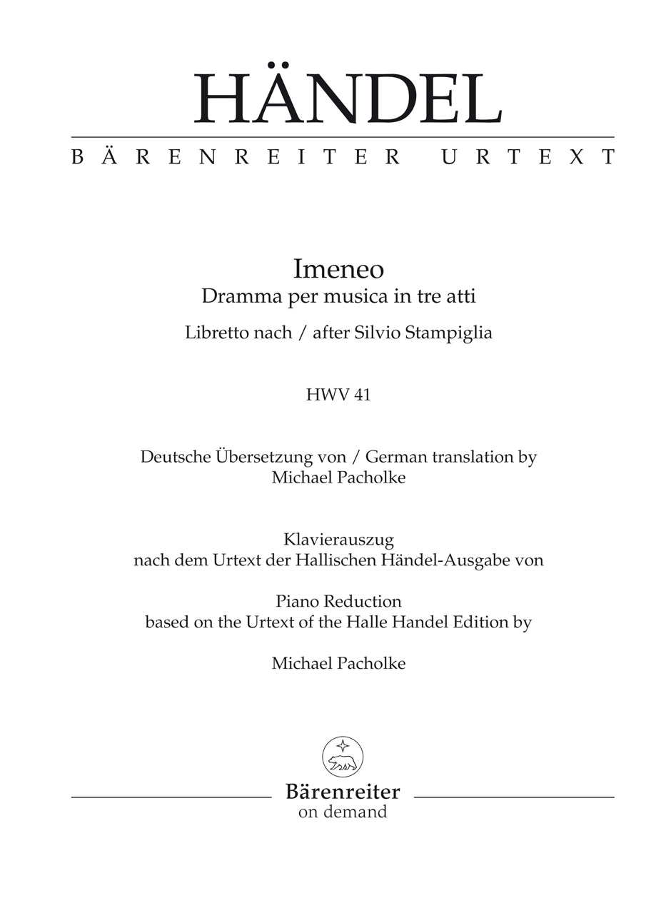 Imeneo - Händel, Georg Friedrich