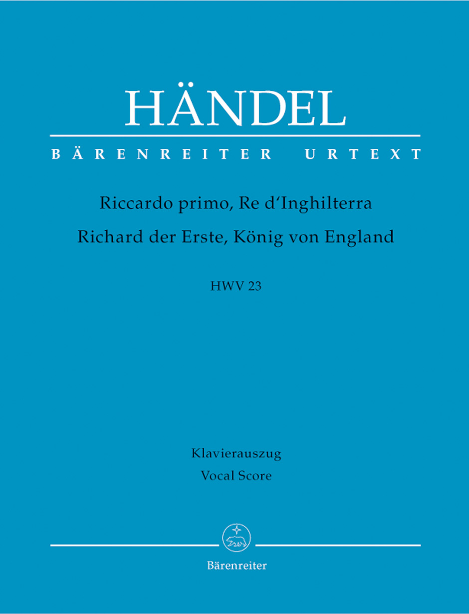 Riccardo primo, Re d'Inghilterra / Richard der Erste, König von England - Händel, Georg Friedrich