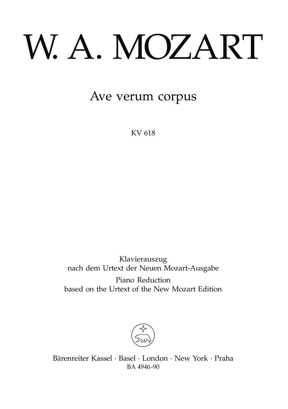 Ave verum corpus - Mozart, Wolfgang Amadeus