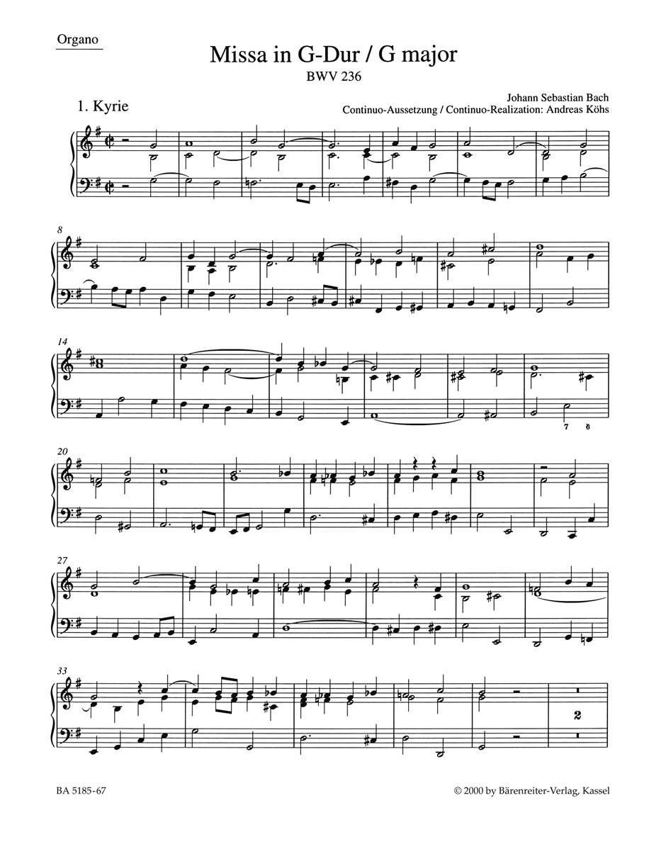 Mass - Bach, Johann Sebastian