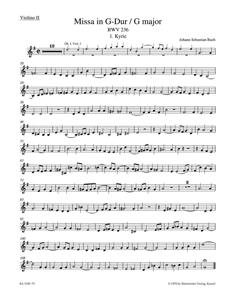 Mass - Bach, Johann Sebastian