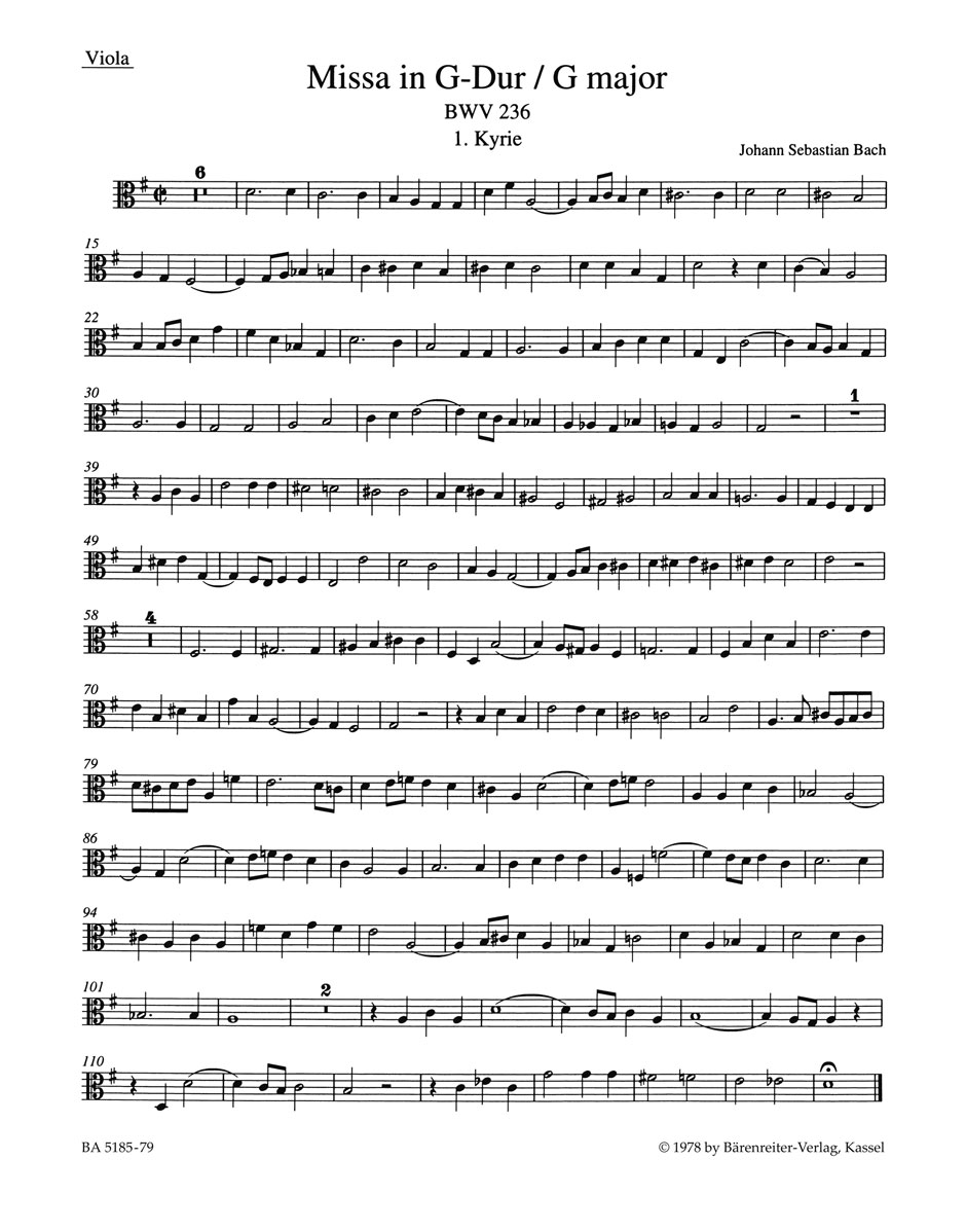 Mass - Bach, Johann Sebastian