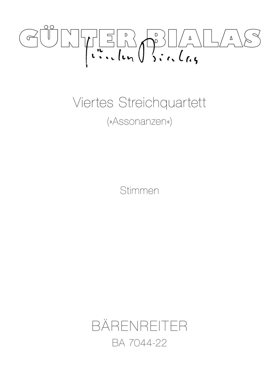 Viertes Streichquartett - Bialas, Günter