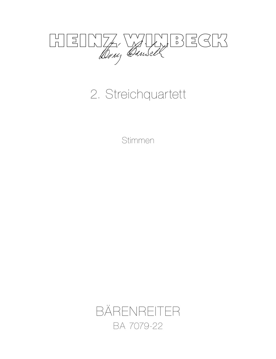 String Quartet - Winbeck, Heinz