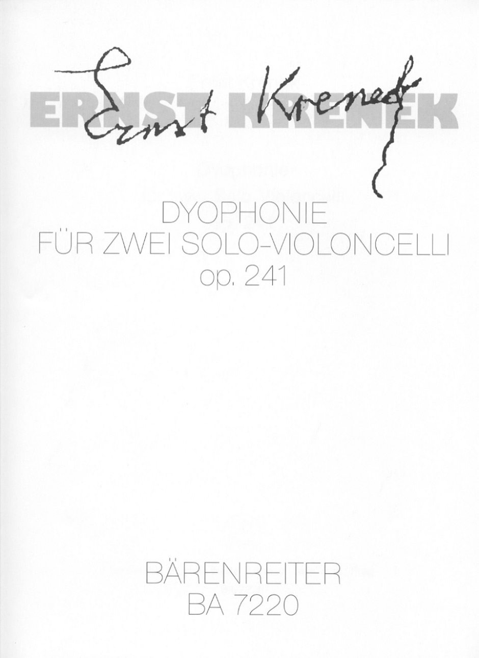 Dyophonie - Krenek, Ernst