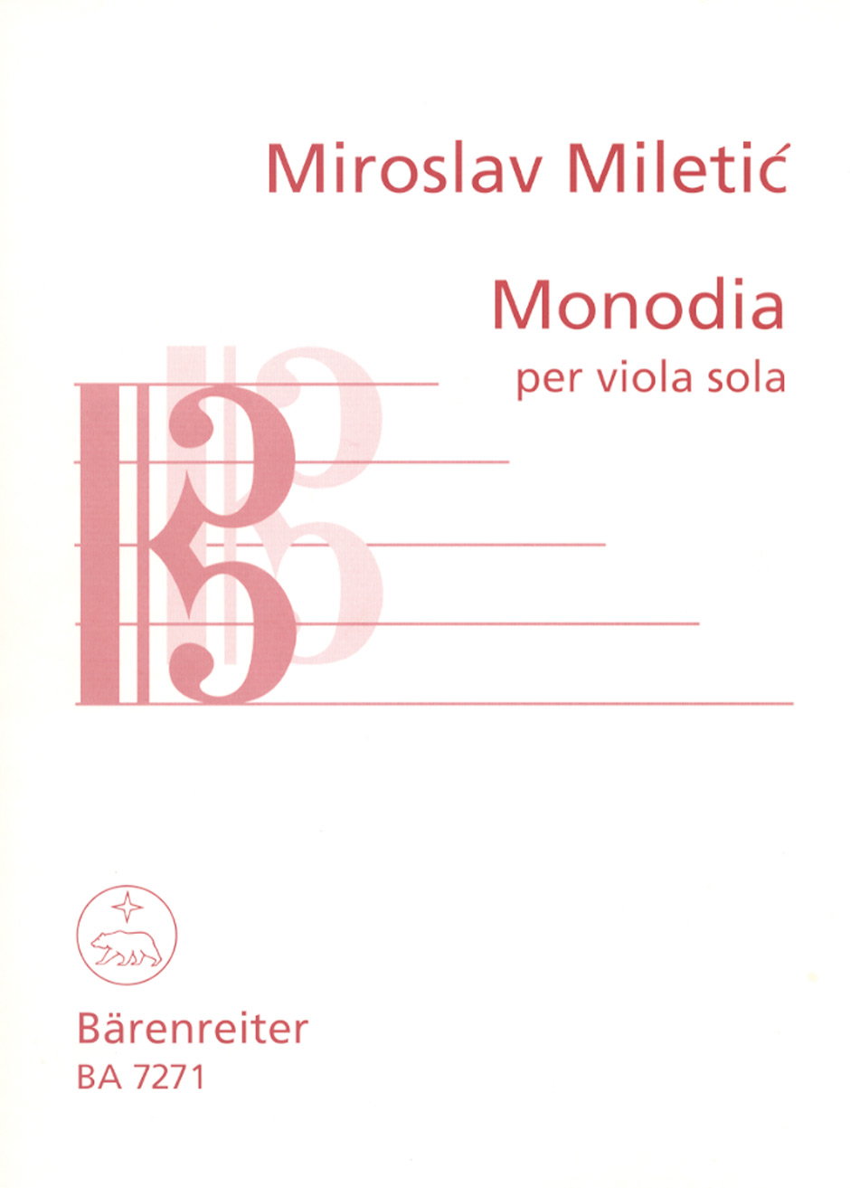 Monodia per Viola sola - Miletic, Miroslav
