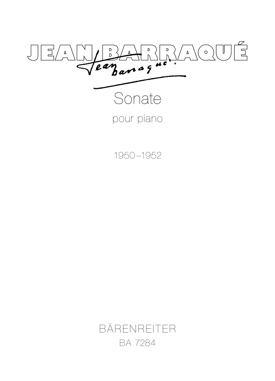 Sonata pour Piano - Barraqué, Jean
