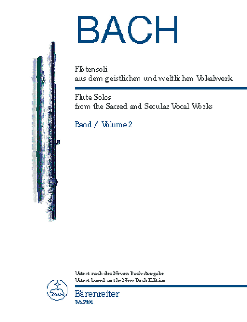 Flute Solos from Sacred and Secular Vocal Works - Bach, Johann Sebastian