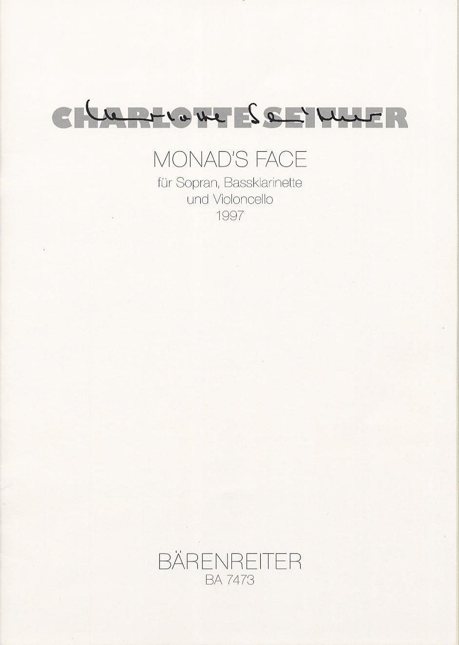 Monad's Face - Seither, Charlotte