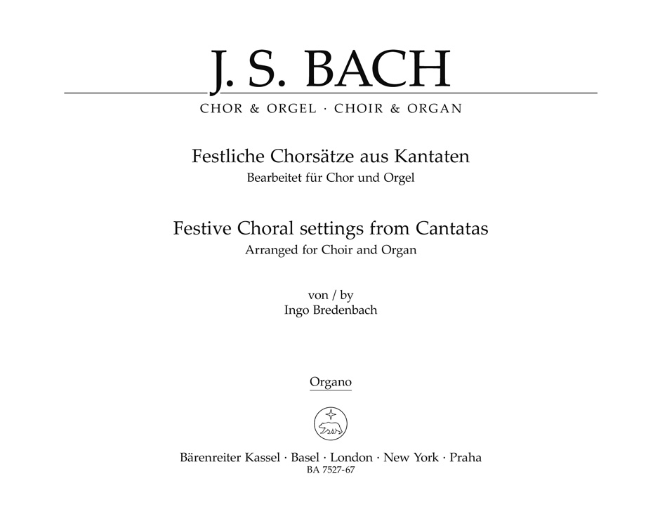 Festive Choral settings from Cantatas - Bach, Johann Sebastian