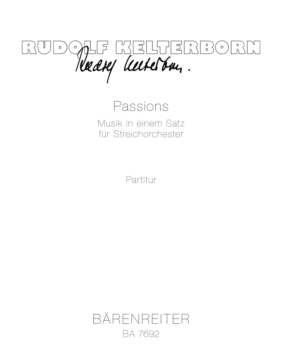 Passions - Kelterborn, Rudolf