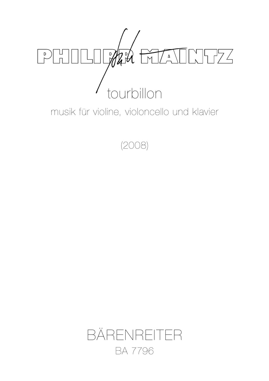 tourbillon. music - Maintz, Philipp
