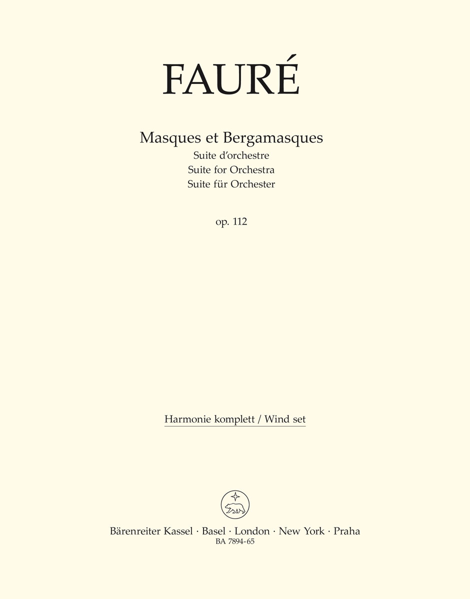 Masques et Bergamasques - Fauré, Gabriel
