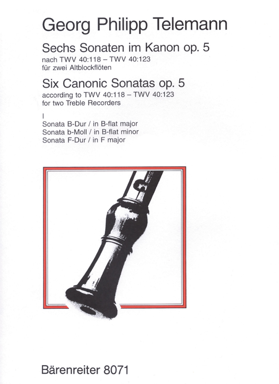 6 Sonatas im Kanon - Telemann, Georg Philipp