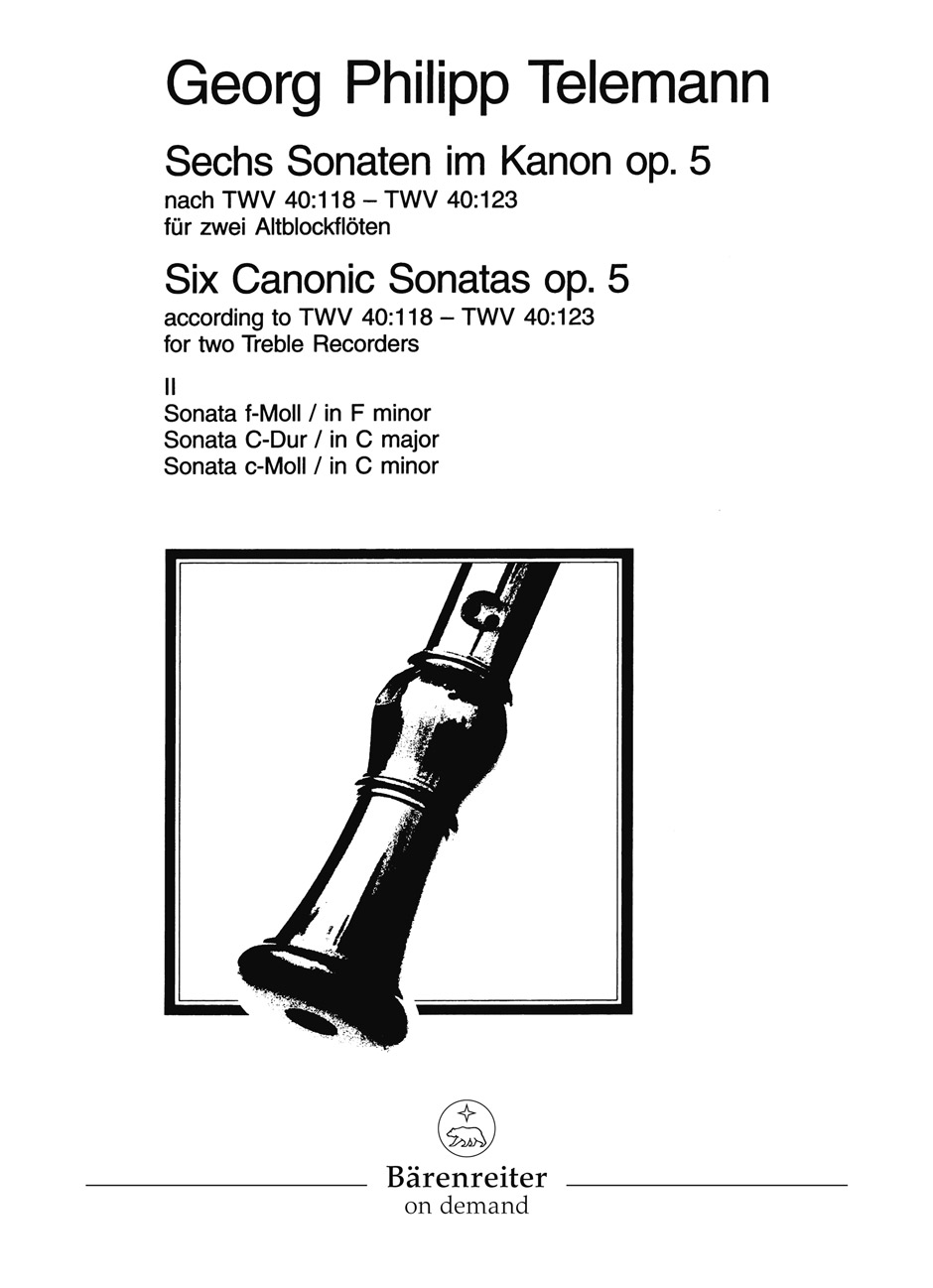 6 Sonatas im Kanon - Telemann, Georg Philipp