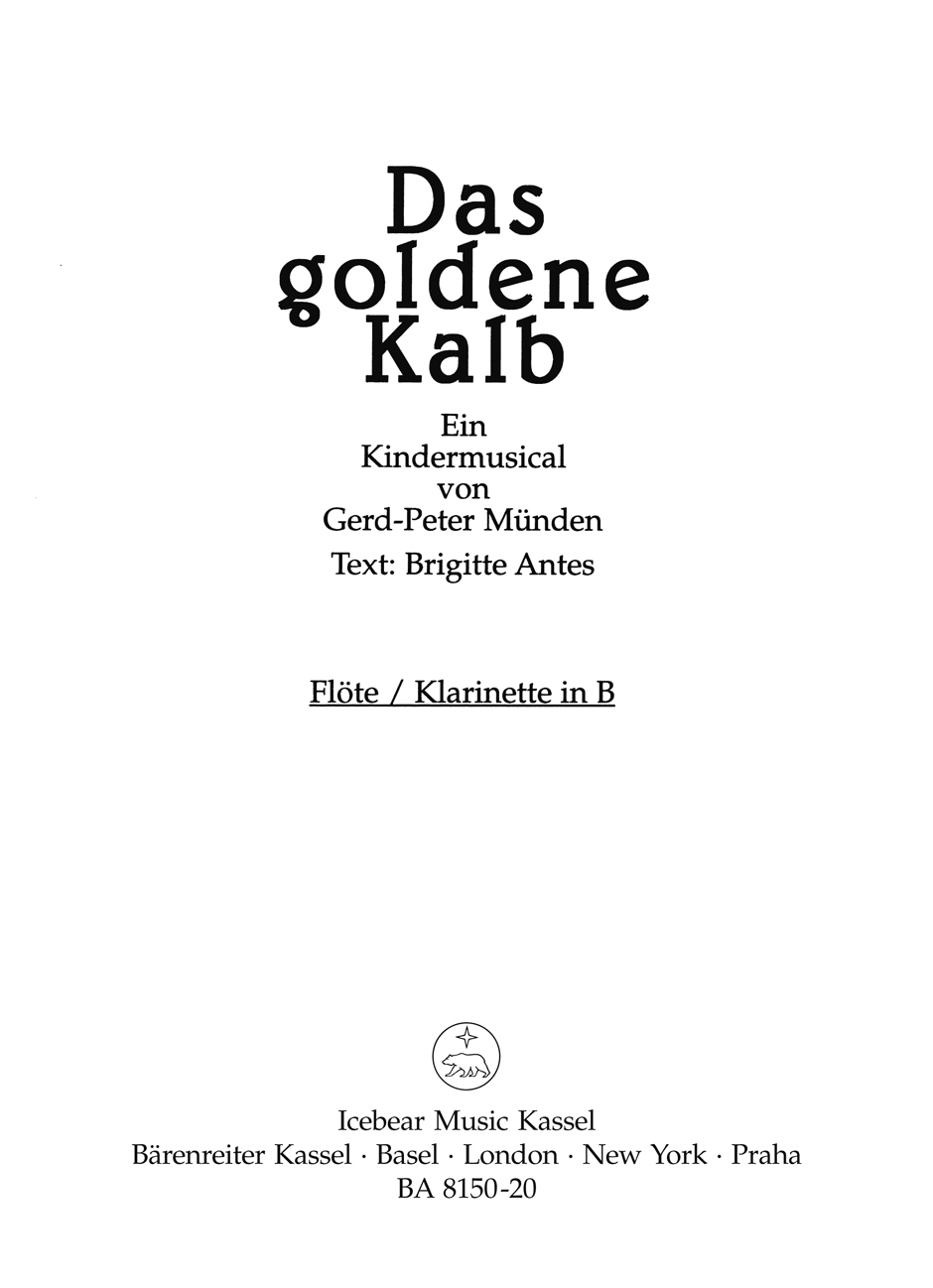 Das goldene Kalb - Münden, Gerd-Peter