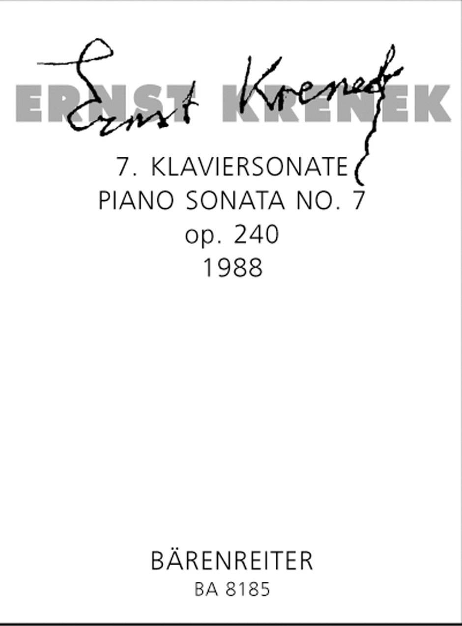 Siebte Klaviersonate - Krenek, Ernst