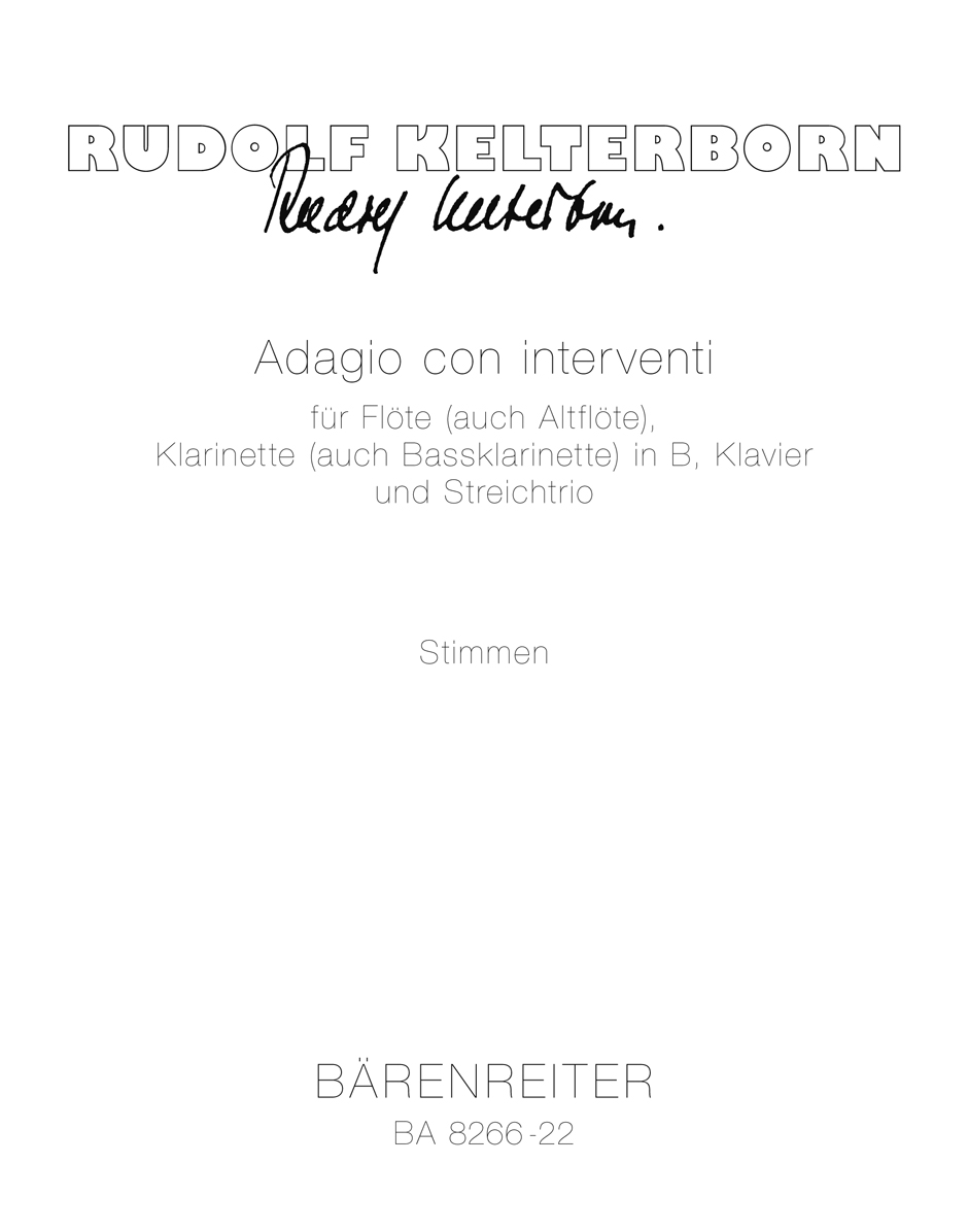 Adagio con interventi - Kelterborn, Rudolf