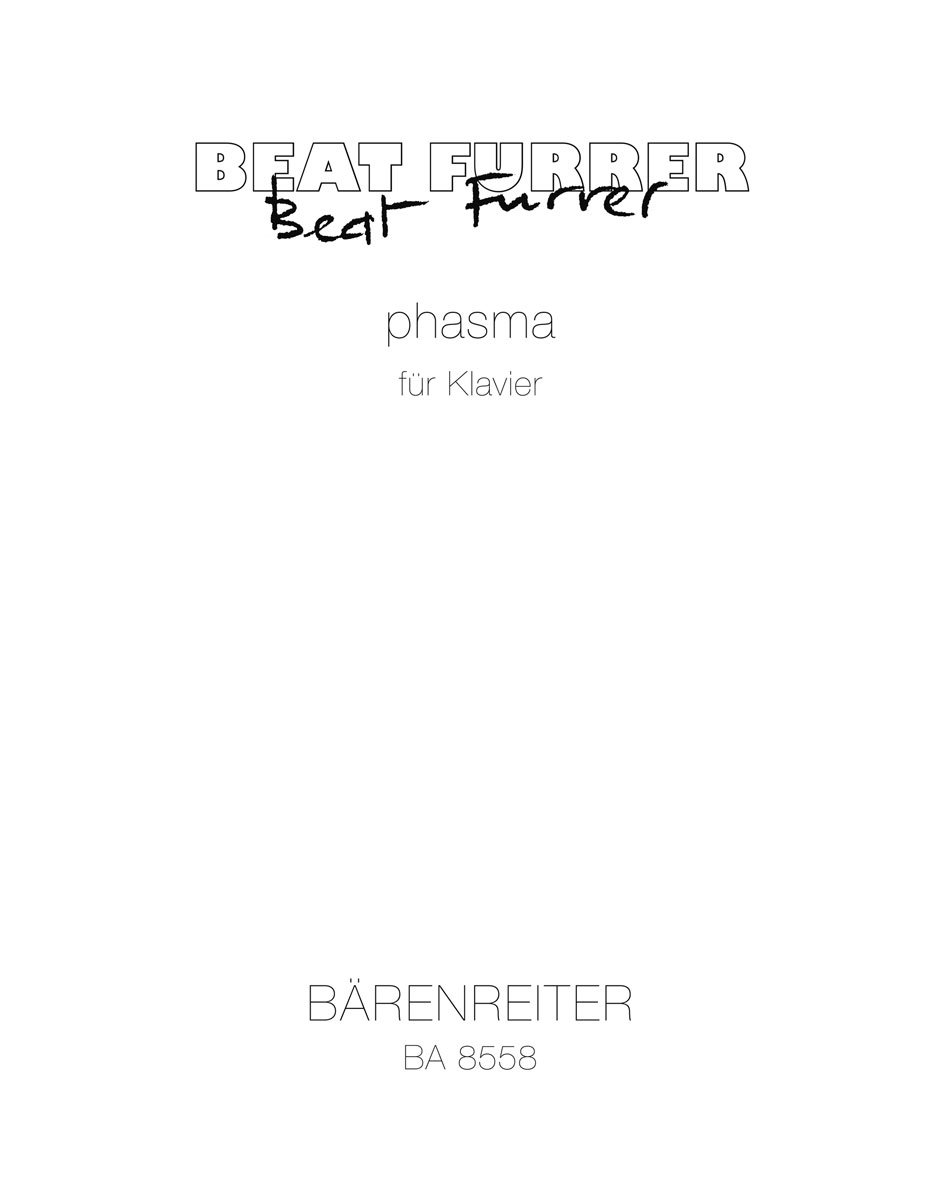 Phasma - Furrer, Beat