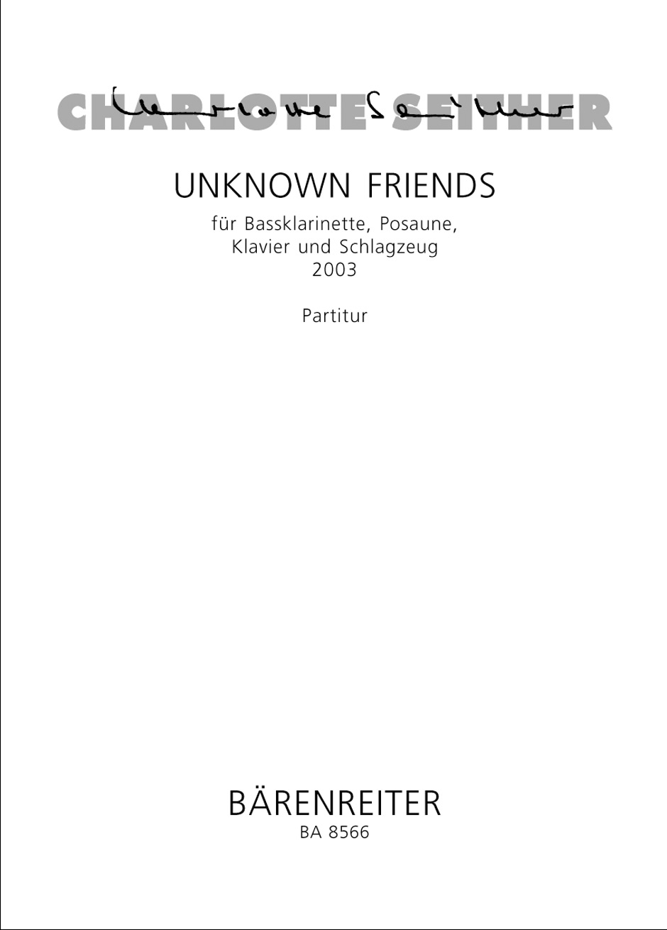 Unknown friends - Seither, Charlotte