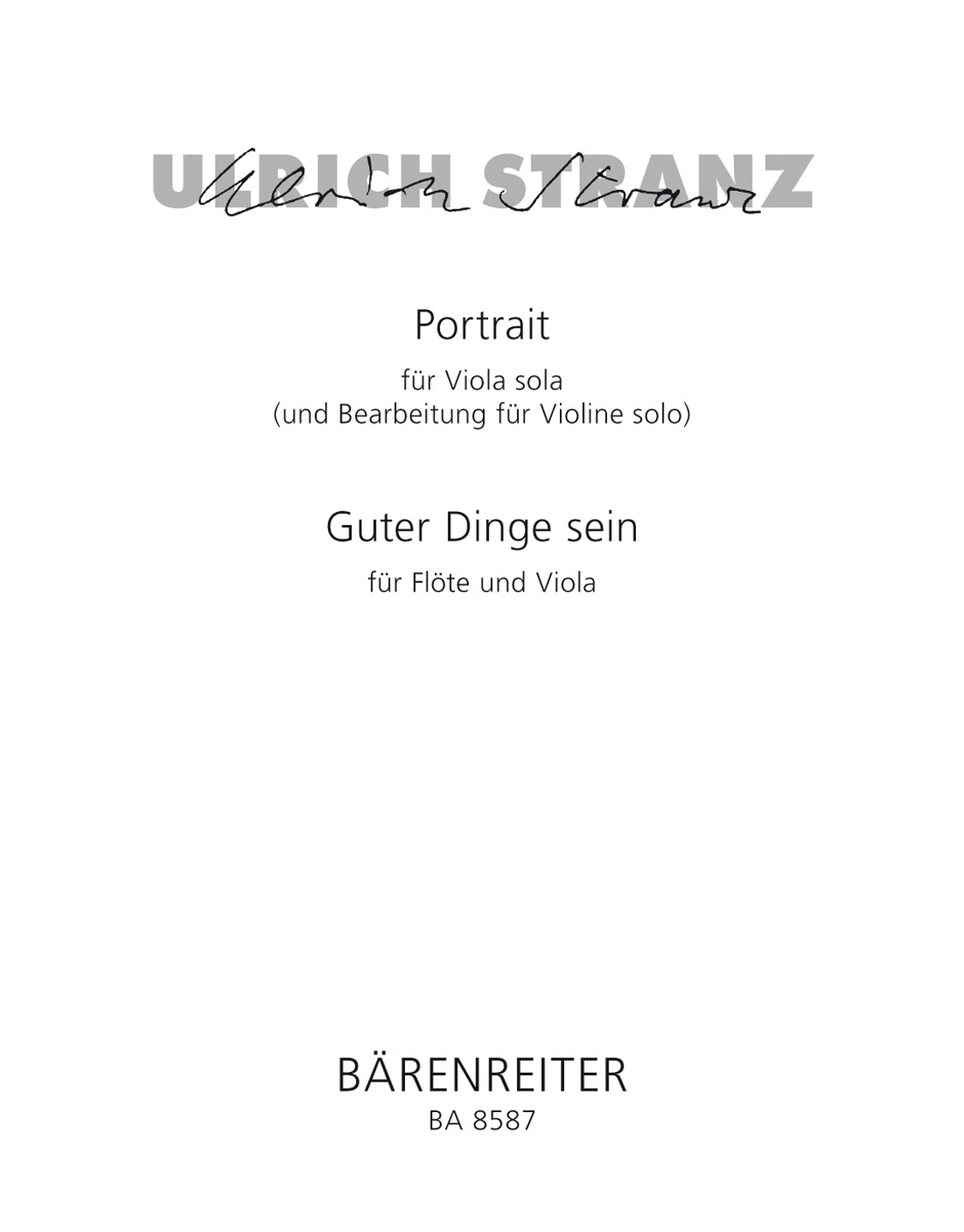 Portrait / Guter Dinge sein - Stranz, Ulrich