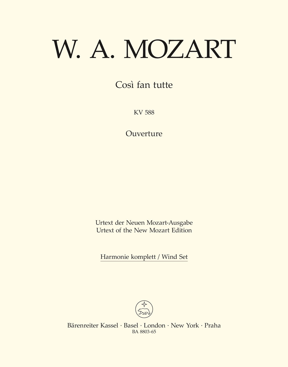 Ouvertüre zu "Così fan tutte" - Mozart, Wolfgang Amadeus