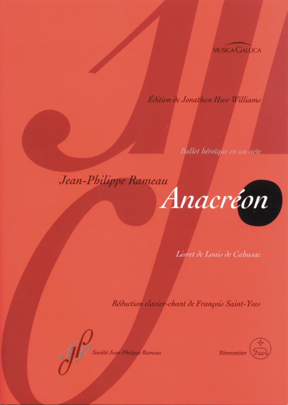 Anacreon - Rameau, Jean-Philippe
