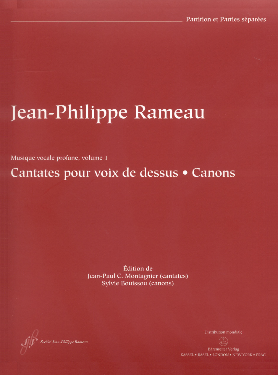 Cantates pour voix de dessus - Rameau, Jean-Philippe
