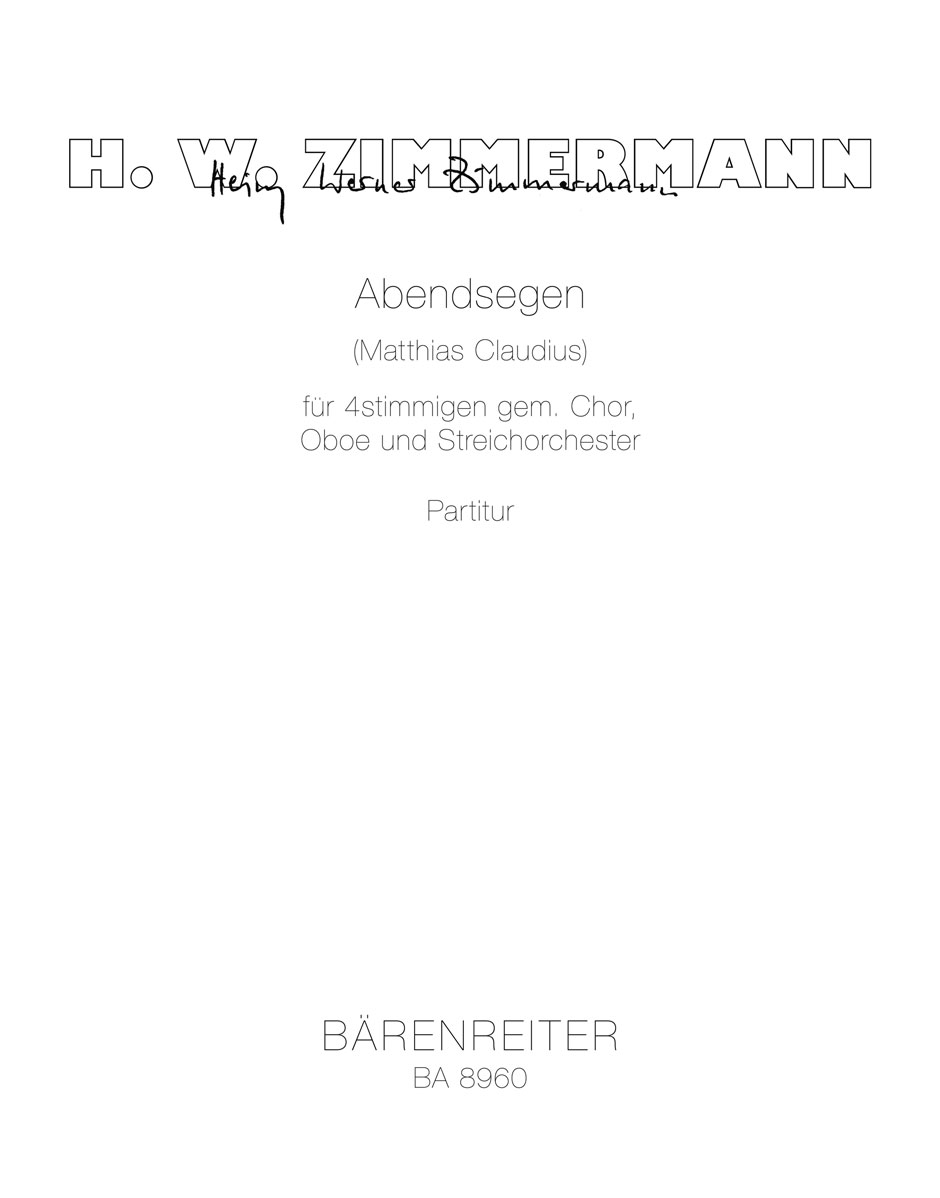 Abendsegen - Zimmermann, Heinz Werner