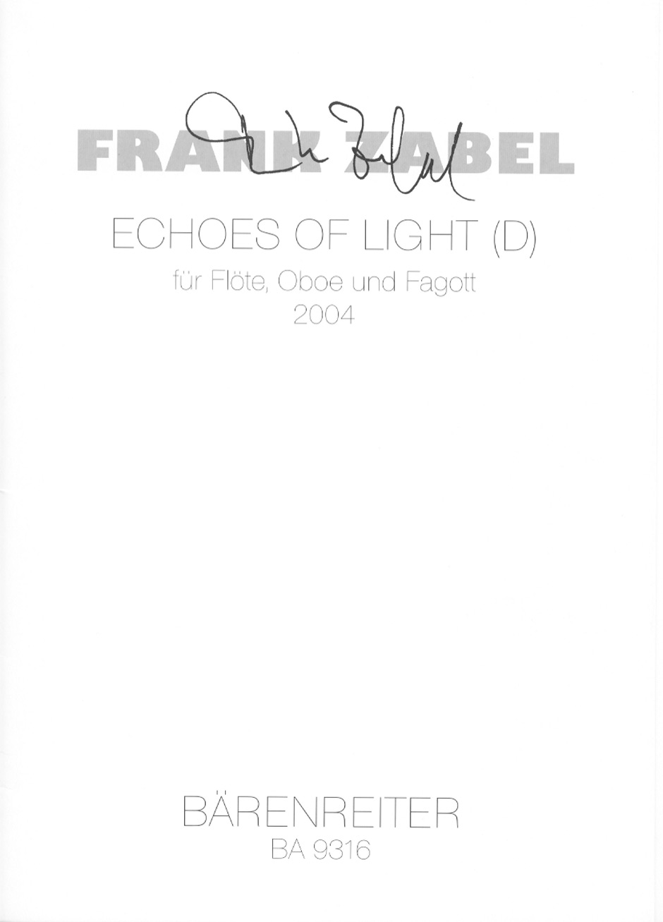 Echoes of light - Zabel, Frank
