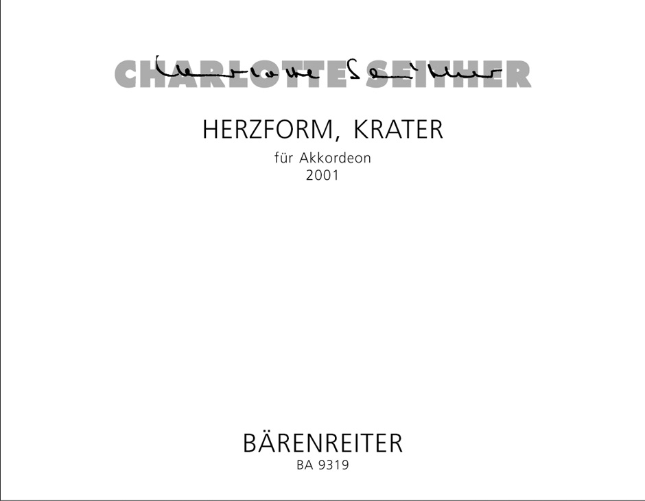 Herzform, Krater - Seither, Charlotte
