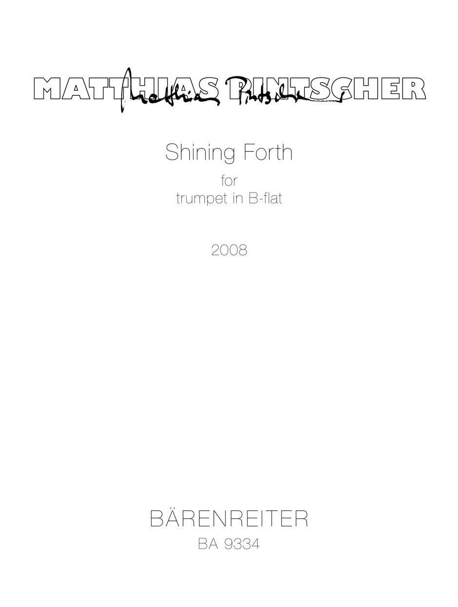 Shining Forth - Pintscher, Matthias