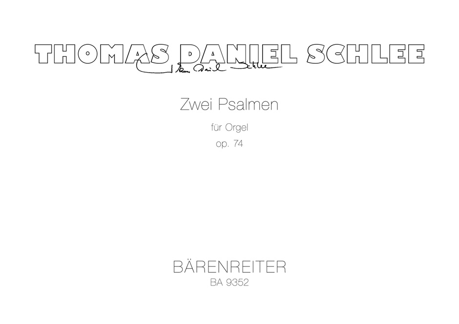 Two Psalms - Schlee, Thomas Daniel