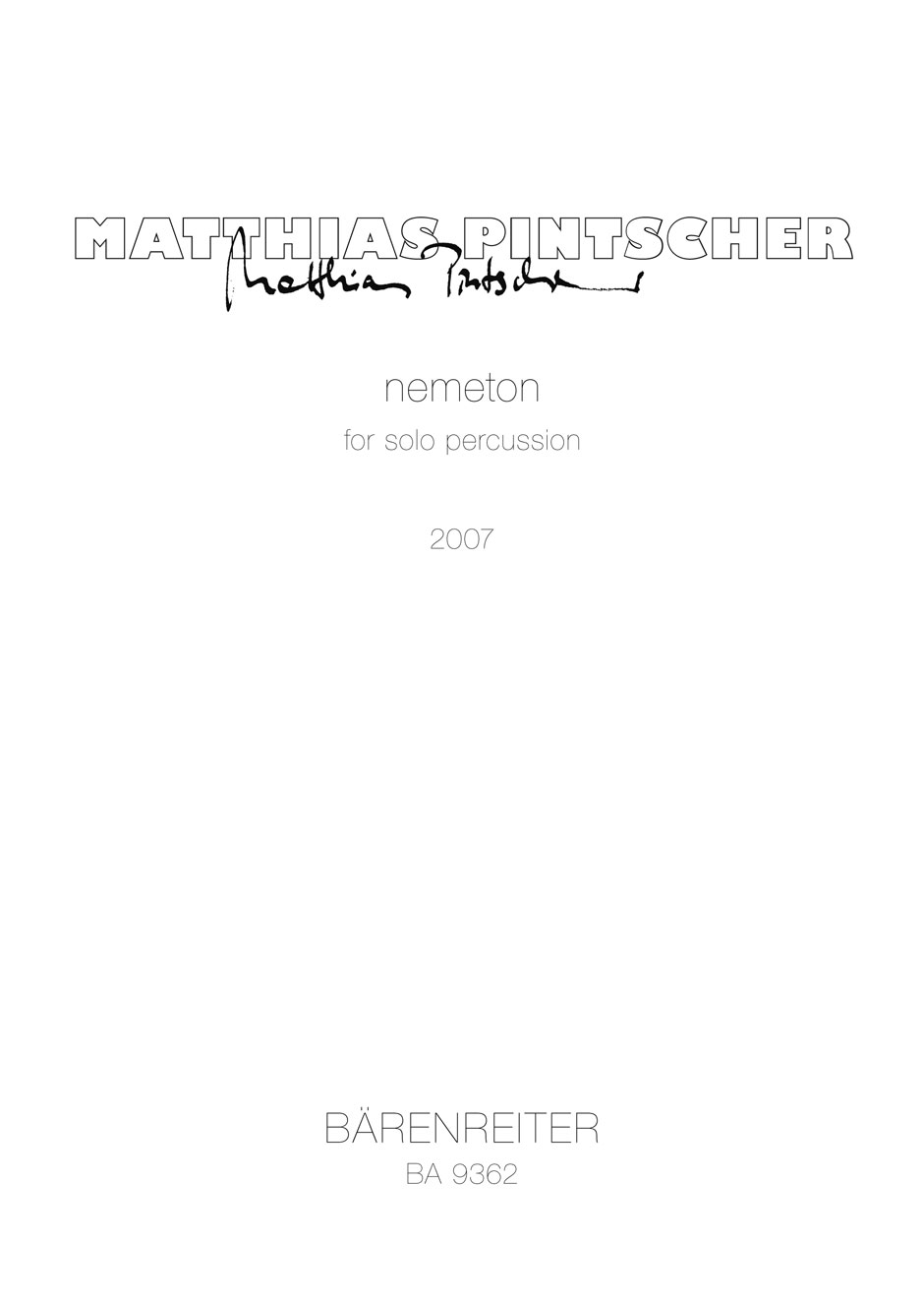 nemeton - Pintscher, Matthias