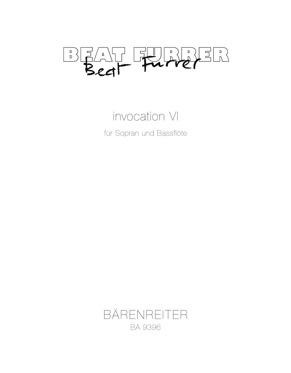 invocation VI - Furrer, Beat