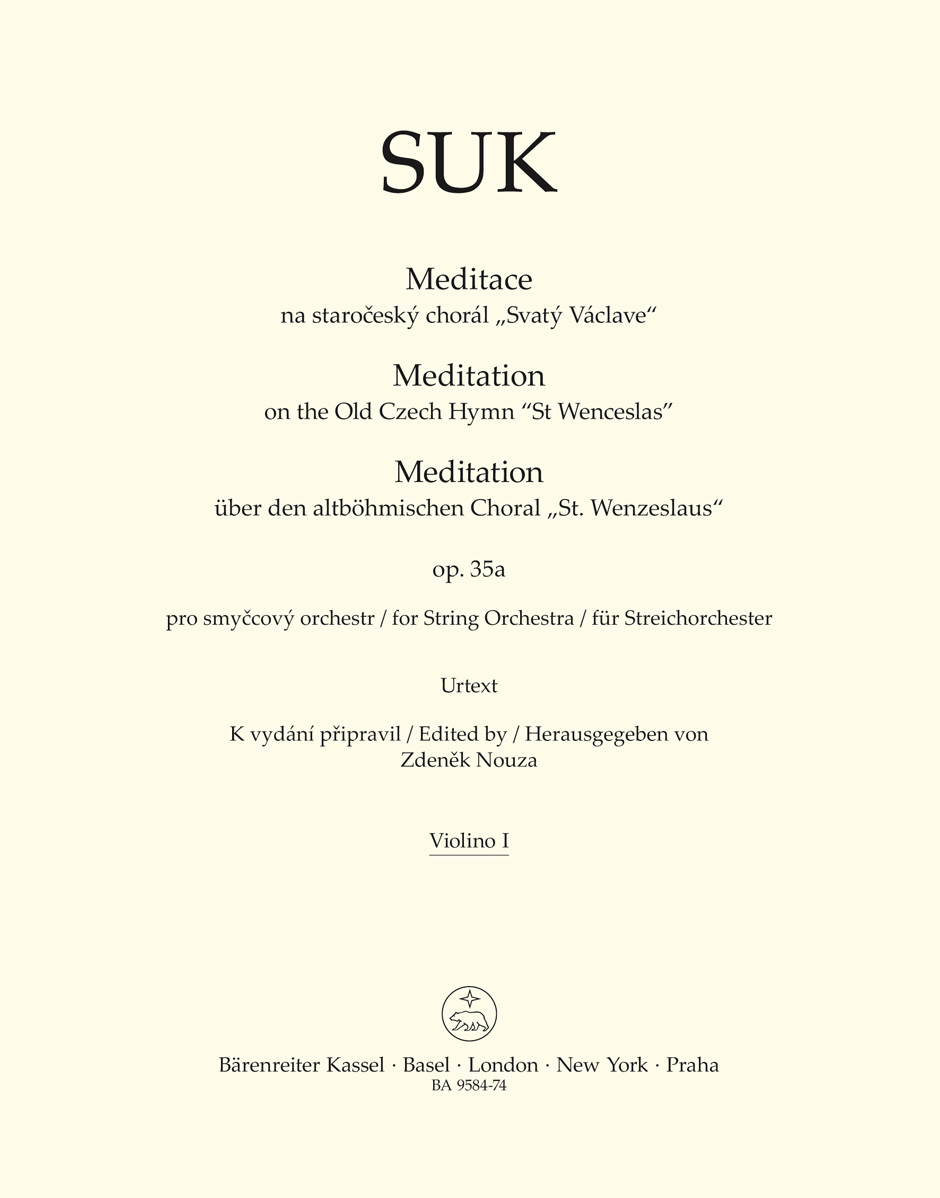 Meditation on the Old Czech Hymn "St Wenceslas" - Suk, Josef