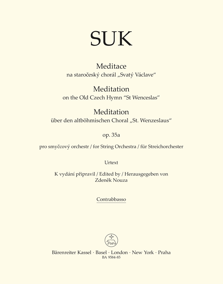 Meditation on the Old Czech Hymn "St Wenceslas" - Suk, Josef