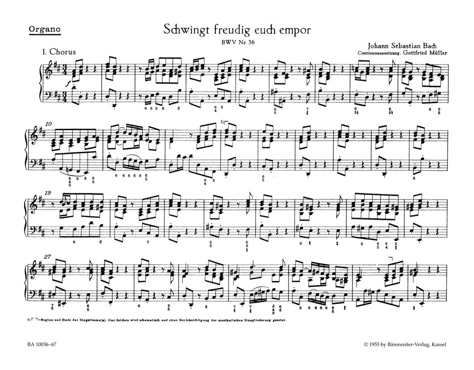 Schwingt freudig euch empor - Bach, Johann Sebastian