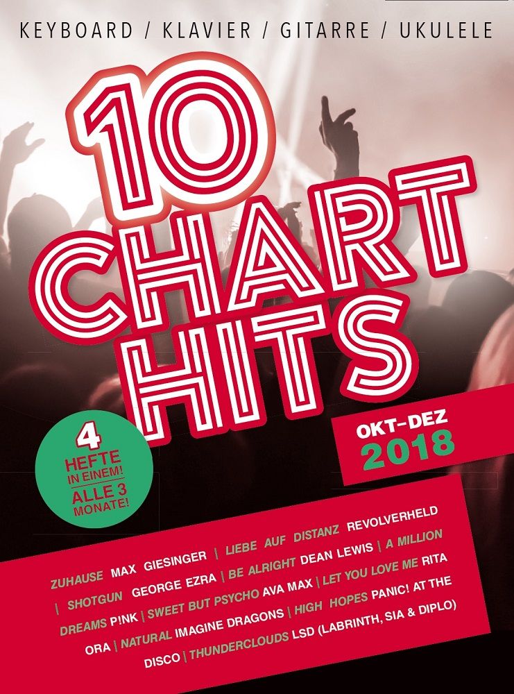 10 Charthits - Oktober bis Dezember 20184 Hefte in einem alle 3 Monate