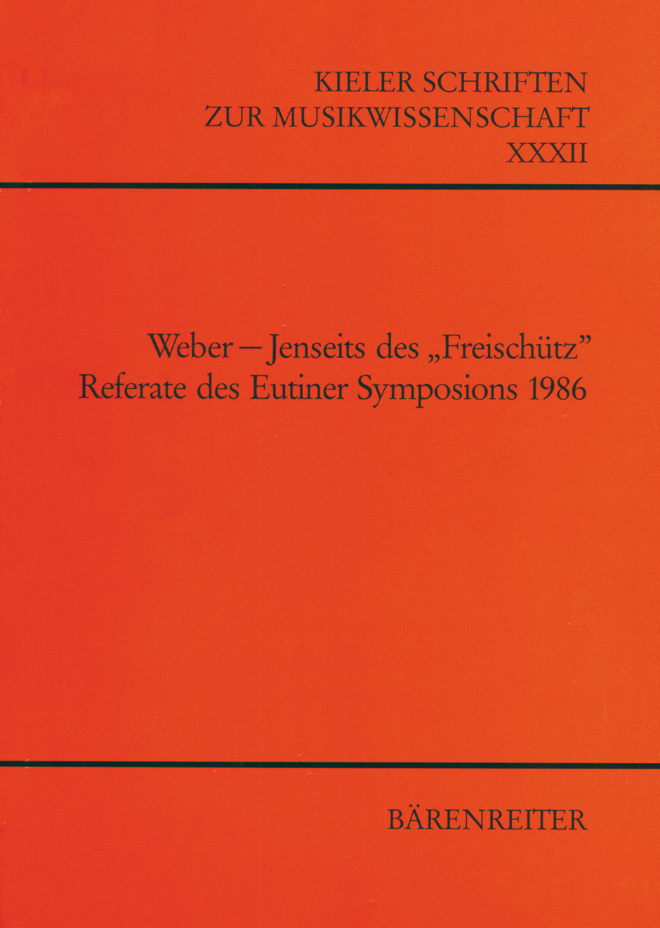 Weber - Jenseits des "Freischütz" -
