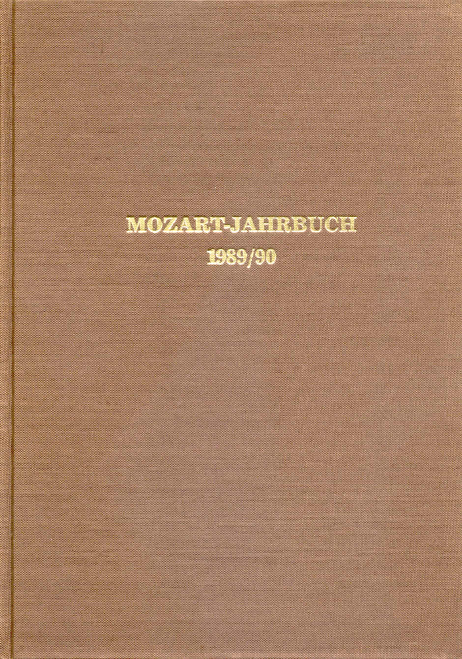 Mozart-Jahrbuch 1989/90 -